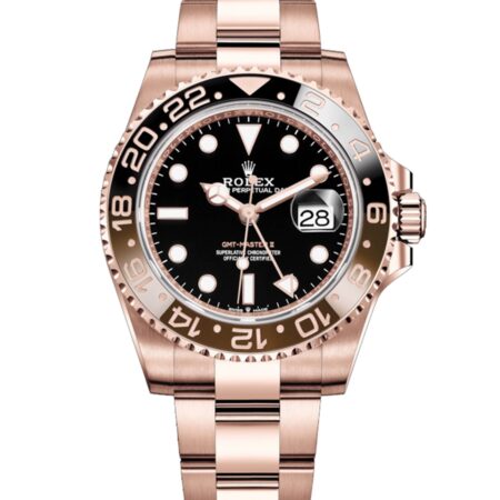Rolex GMT Master II 126715CHNR 40mm Com Relógio Everose Gold 18k- keeperwatches