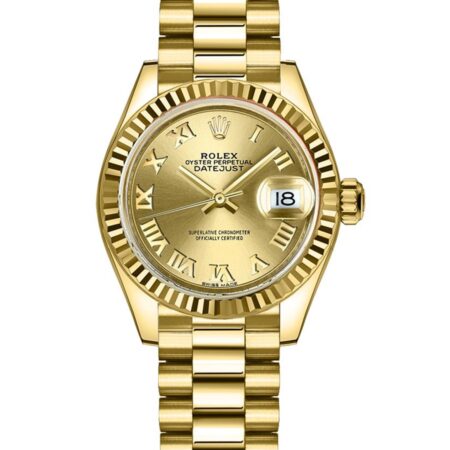 Rolex Datejust 279178 28mm Com relógio de caixa em ouro amarelo 18k - keeperwatches